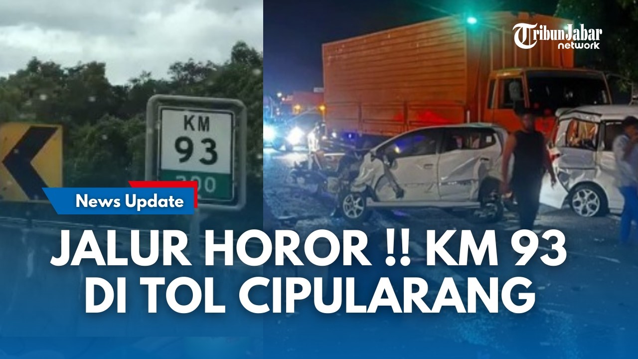 JALUR HOROR Kembali Telan Korban di KM 93  Tol Cipularang, Melibatkan 10 Kendaraan Tabrakan Beruntun