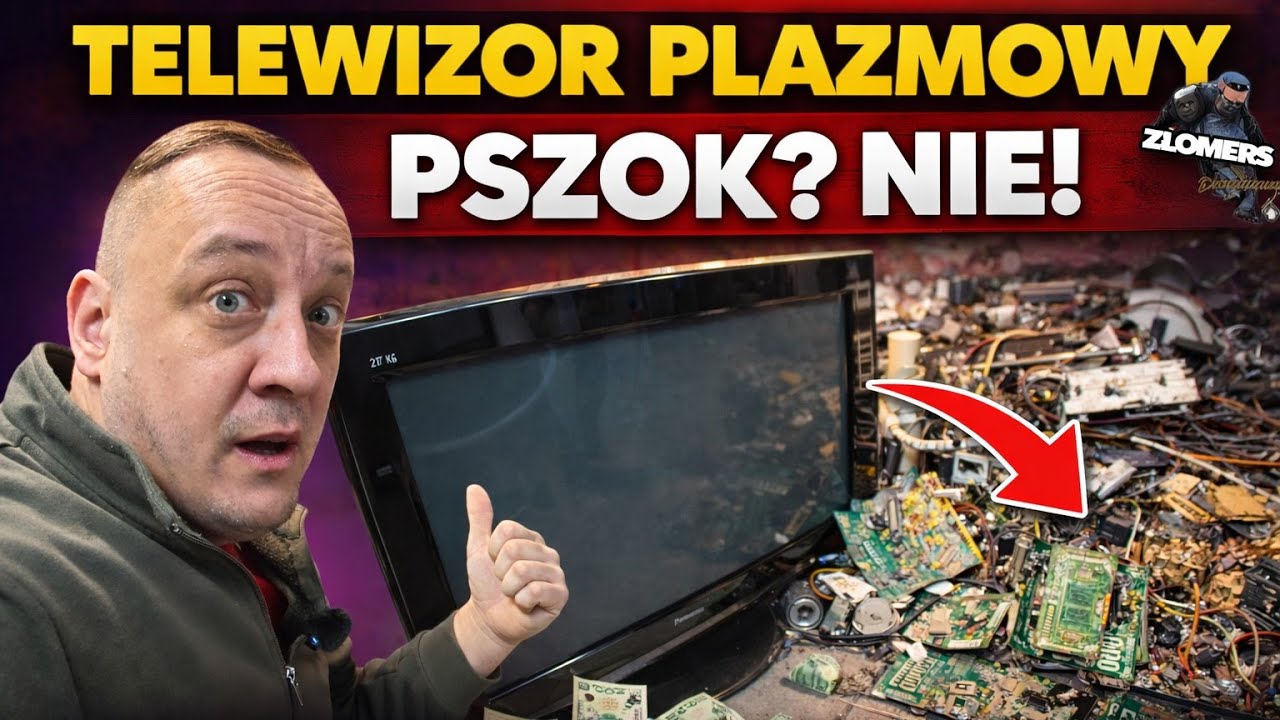 27 KG TELEWIZOR PLAZMOWY = GRUBA KASA?! ROZBIÓRKA KROK PO KROKU