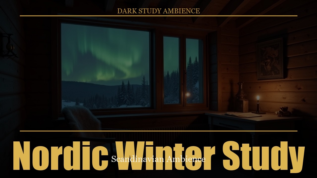 Nordic Winter Study | Scandinavian Ambience | 3 Hours