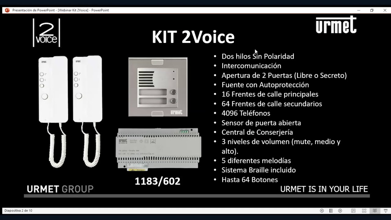 Webinar Kit 2Voice Dos hilos sin polaridad