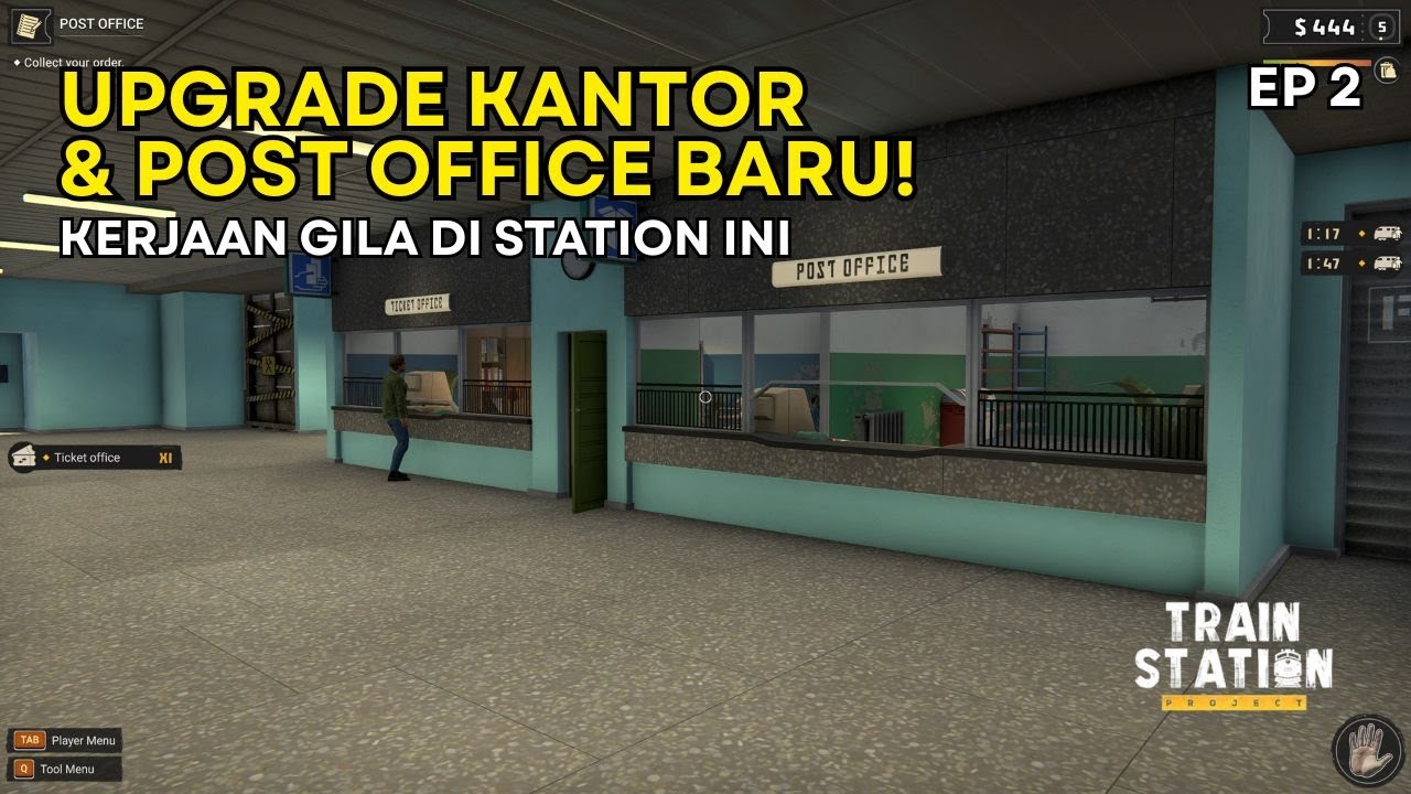 (No Commentary) Upgrade Kantor & Post Office Baru! Banyak Antrian Tiket 😩🚉 | TSP EP 2