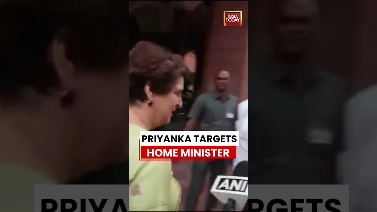Priyanka Gandhi Demands Amit Shah's Presence In Parliament Amid Opposition Protest #priyankagandhi