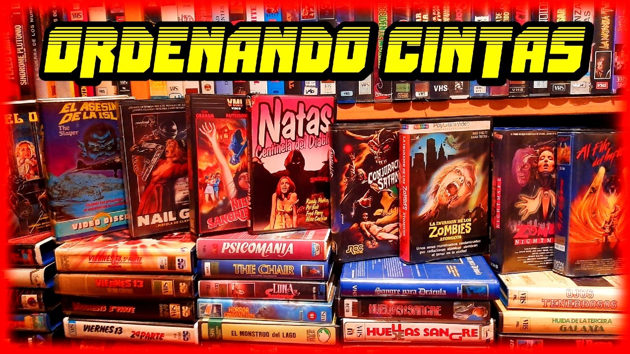 ORDENANDO CINTAS DE VHS Y BETAMAX DE MI COLECCIÓN. ¡¡¡LA HABITACIÓN DEL CAOS!!!