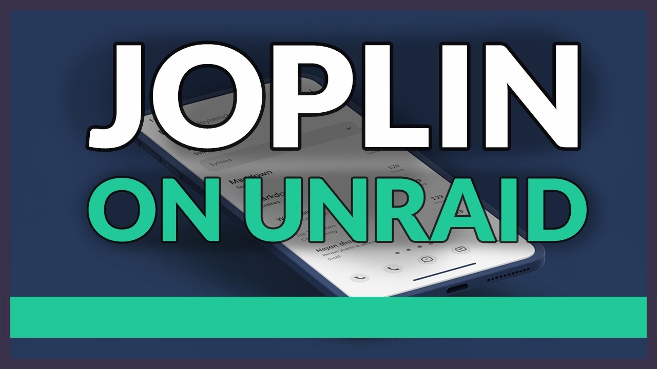 Установка и настройка сервера Joplin на Unraid.