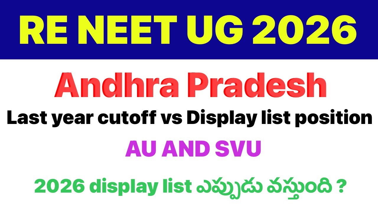     Andhra Pradesh NEET UG 2026 Counselling | 2025 Qualified List Analysis