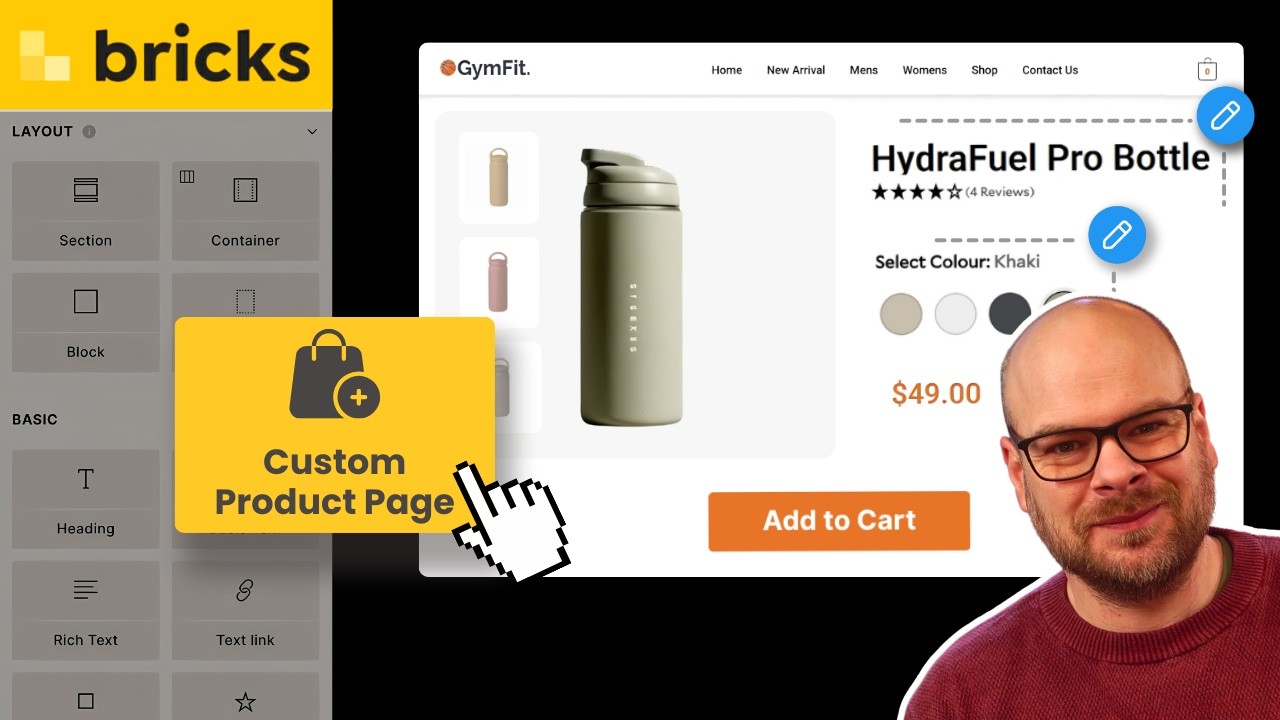 Полноценный дизайн страницы товара с помощью Bricks Builder + WooCommerce