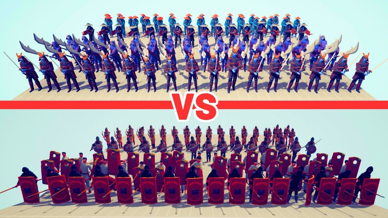 PERSIAN ARMY vs JAPANESE SAMURAI ARMY - TABS - Totally Accurate Battle Simulator