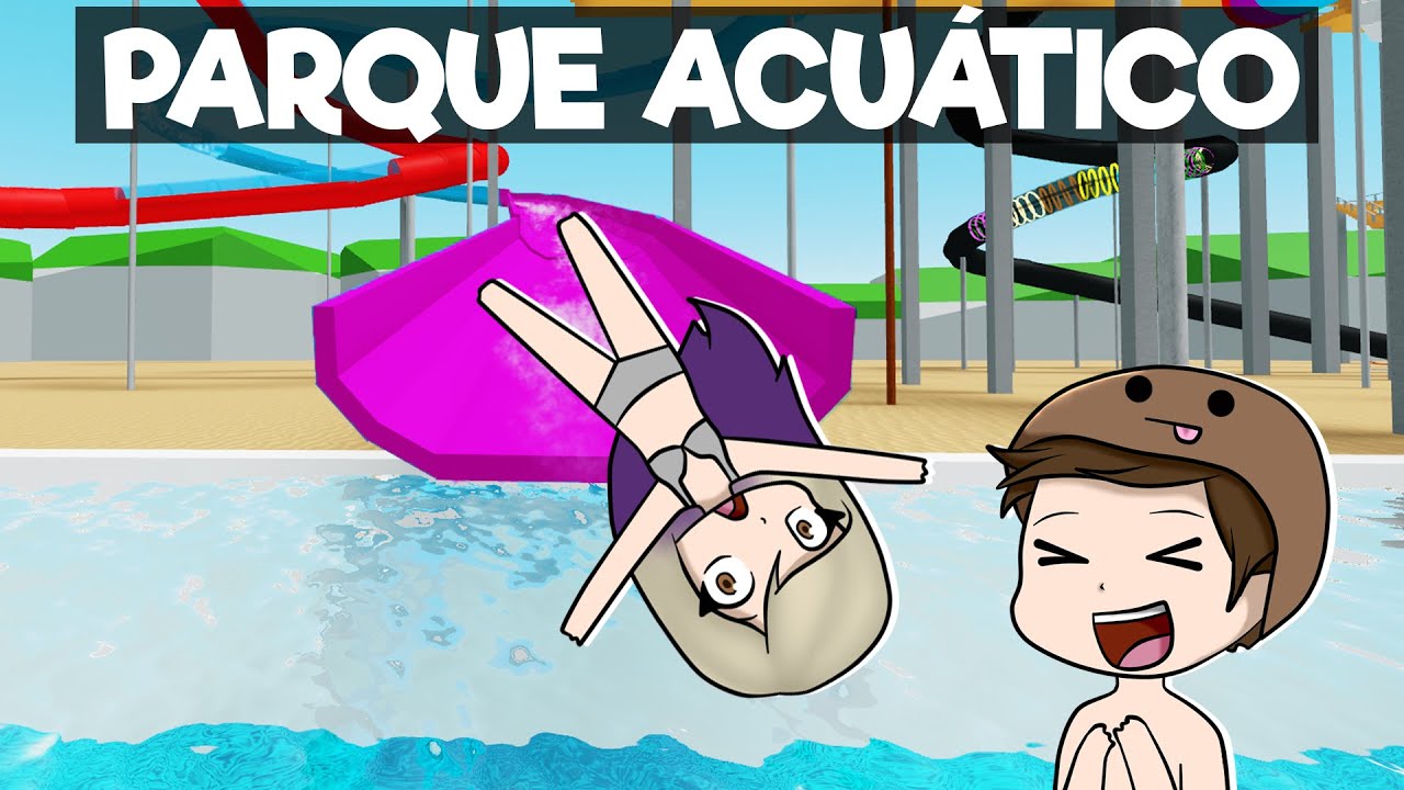 PASAMOS UN DÍA SOLOS EN UN PARQUE ACUÁTICO DE ROBLOX