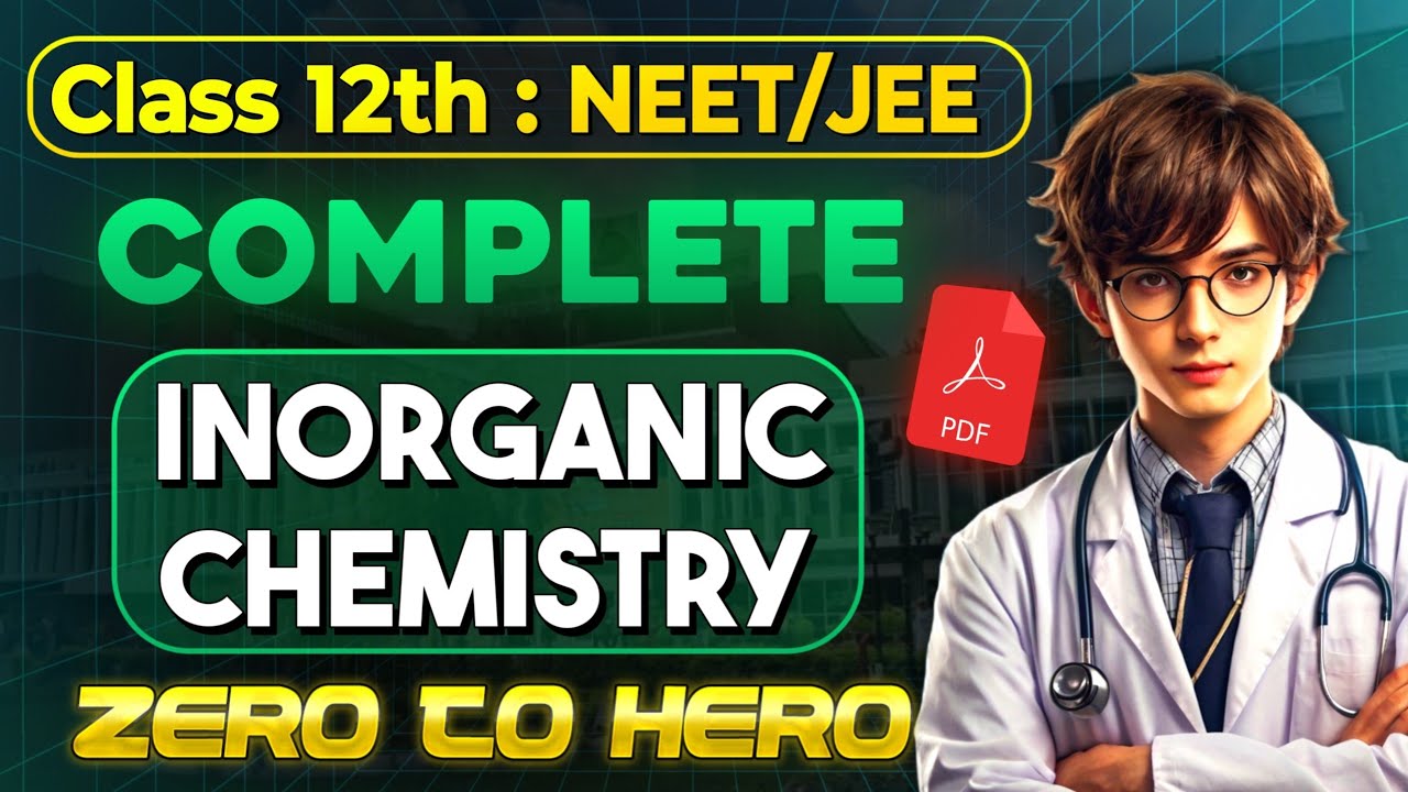 Complete Class 12 INORGANIC CHEMISTRY in One Video 🔥 | For NEET/JEE 2025