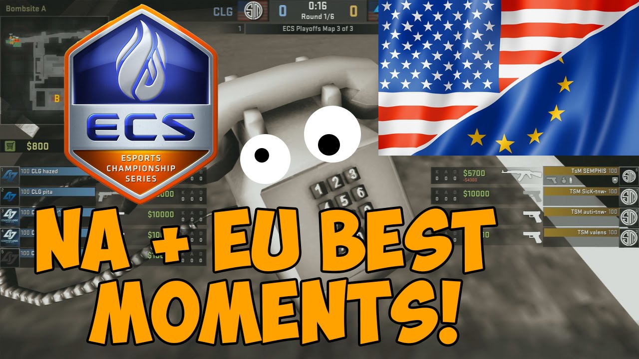 ECS GROUPS NA + EU - Best Moments! | CS:GO