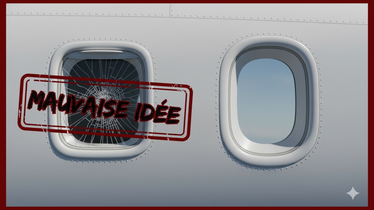 Pourquoi les fenêtres d’avion sont rondes (et surtout pas carrées)