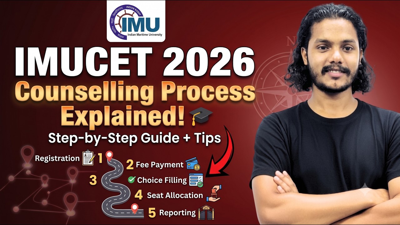IMUCET 2026 Counselling Process Explained! 🎓 | Step‑by‑Step Guide + Tips