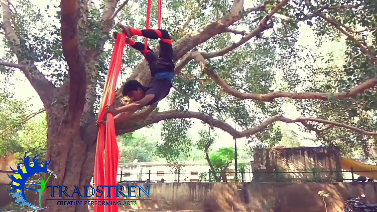 Aerial silks practice #aerialsilks #aerialyoga #aerialhammock #aerialfitness