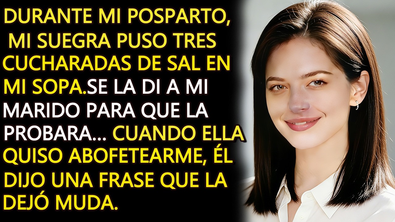 Mi suegra saboteó mi comida tras el parto… mi marido dijo una frase y ella se quedó helada