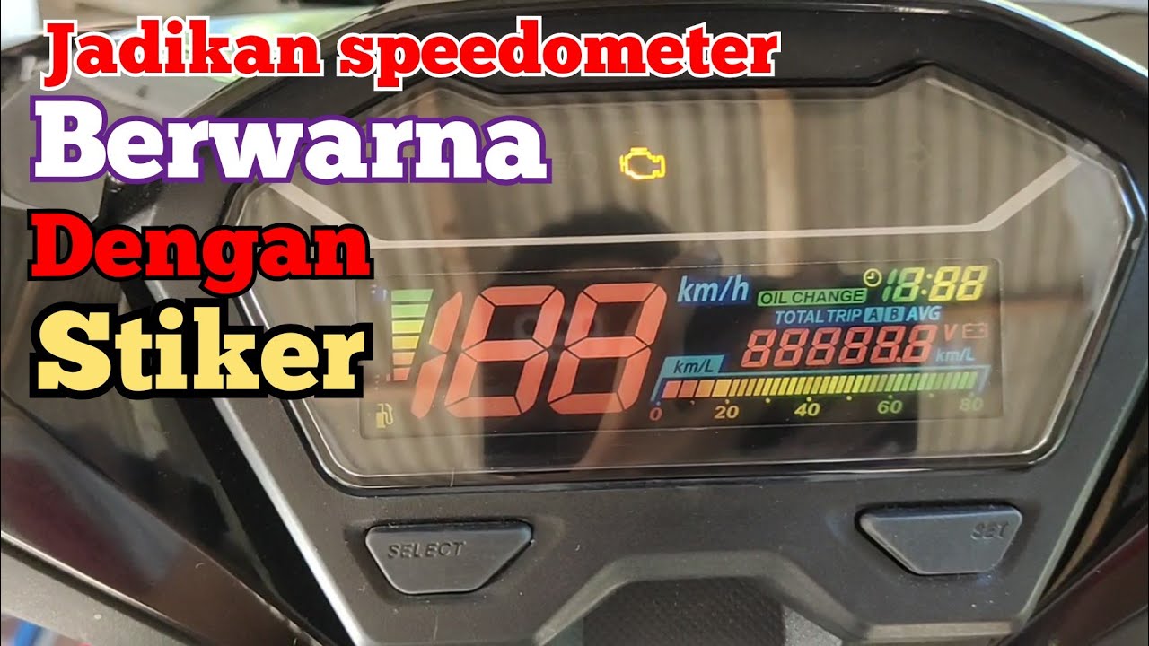Cara pasang stiker speedometer vario 125/150