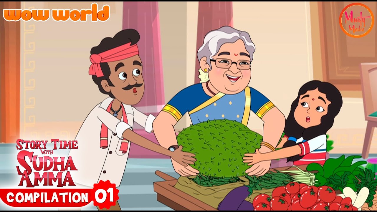English Moral Stories Compilation - 1 | Watch Now @Murty-Media  Story Time With Sudha Amma #kahani