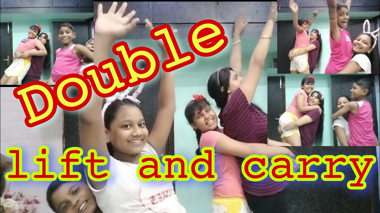 #Lift and carry double dhamaka challenge #funny#mom vs daughter vs cousins#viral @poojabsaha6926