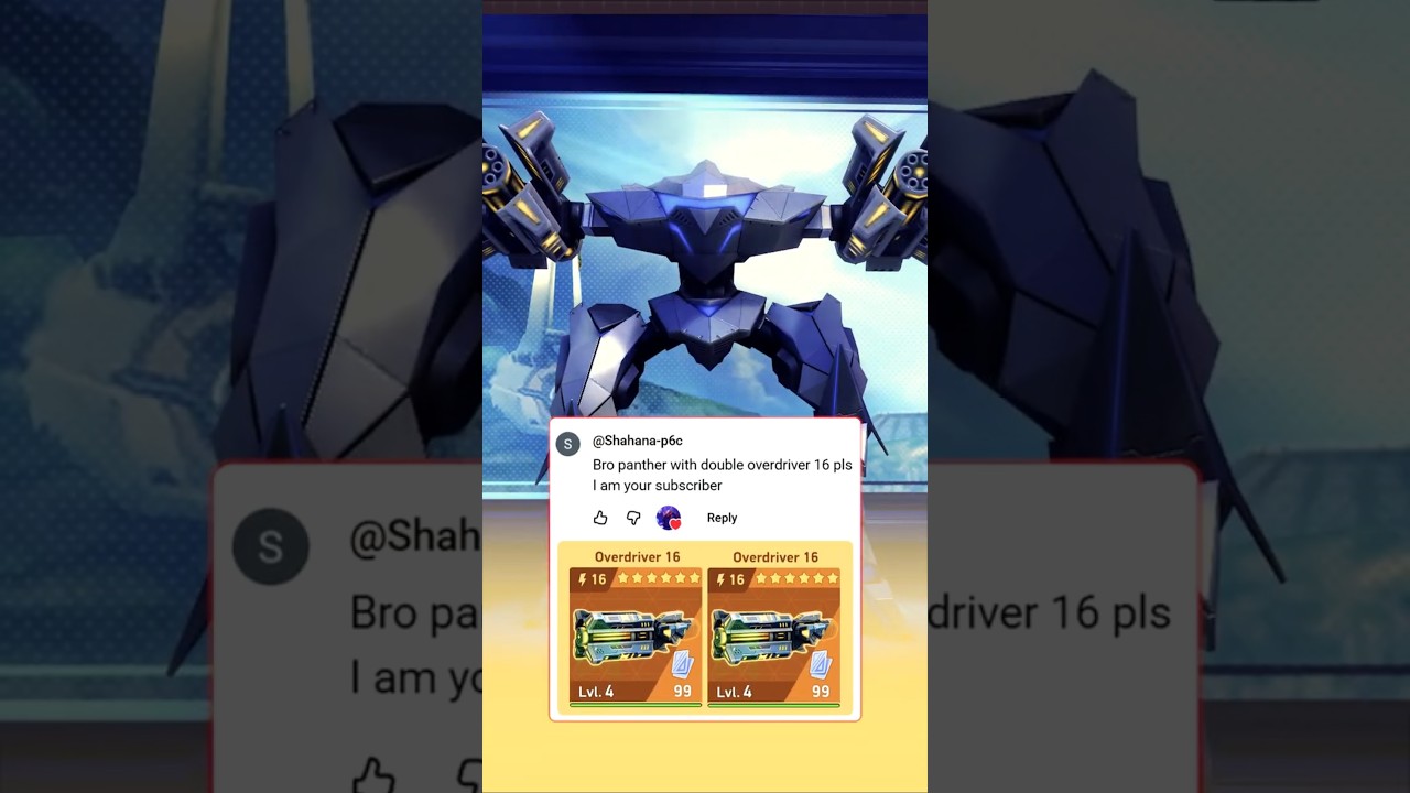 Is Panther + Overdriver 16 Actually Strong? 🤔 | Mech Arena #shorts