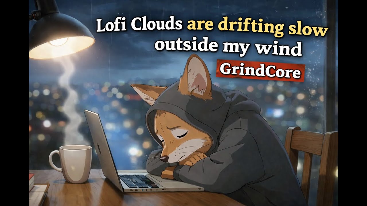 Lofi Clouds are drifting slow outside my wind | GrindCore – Copyright Free Music for Creators