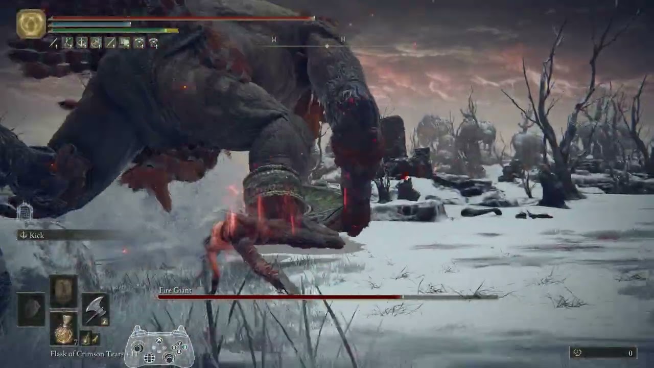 Fire Giant Kick AoW only