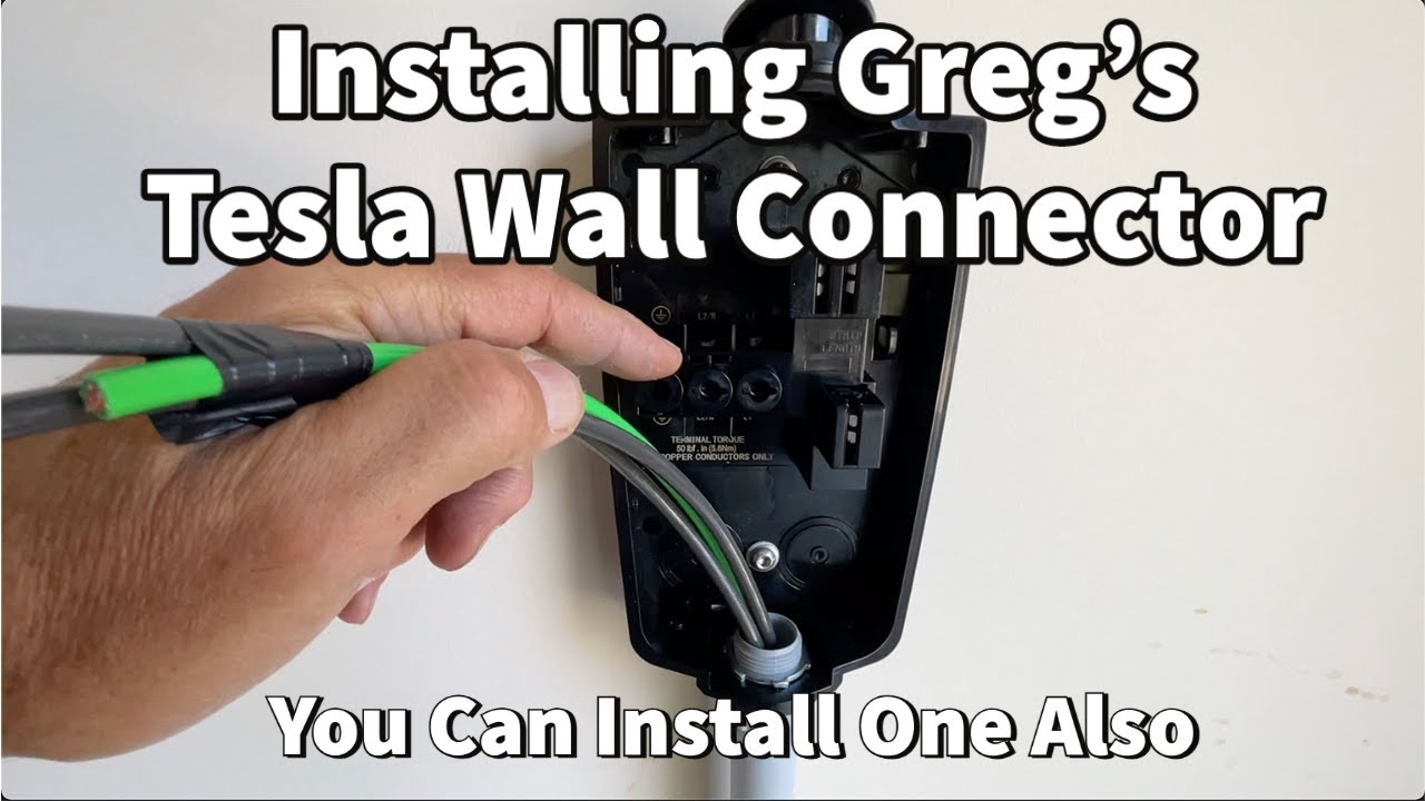 Installing Greg's Tesla Wall Connector, You Can Too