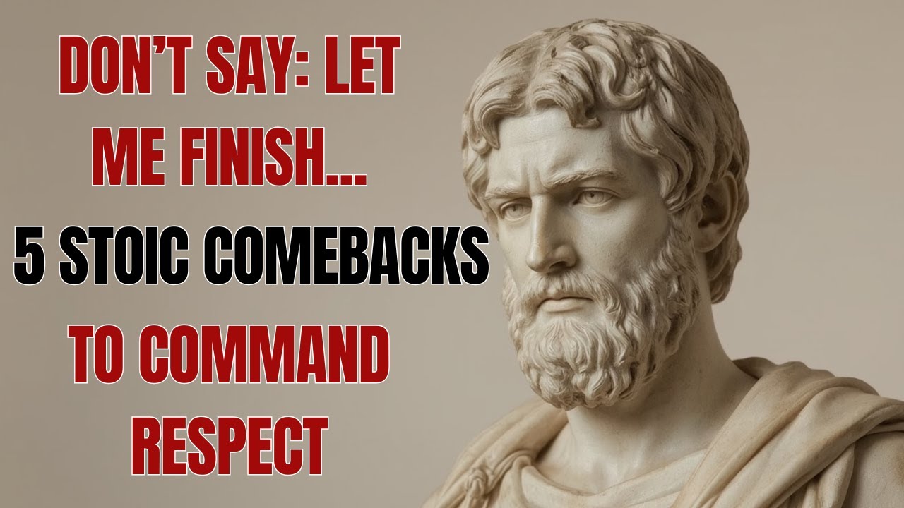 6 Smart Phrases That Stop People from Talking Over You | Stoicism | Stoic Philosophy