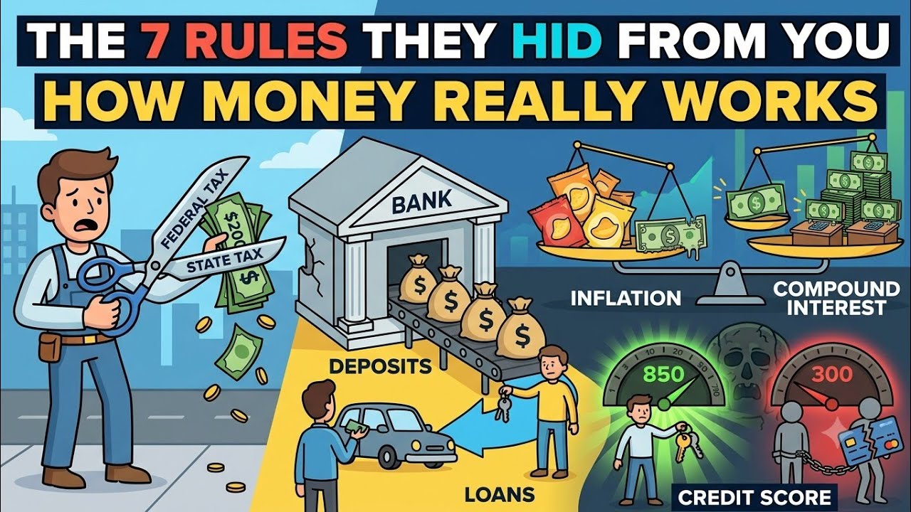 The 7 Brutal Financial Rules | They Hidden From You (How Money Actually Works)💸