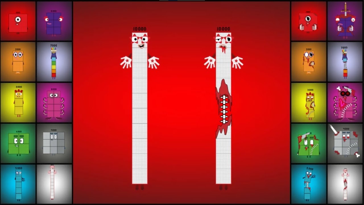 Numberblocks Band (1K-10K): Normal vs Zombie Mode and Found the TOP Strategy for Winning!