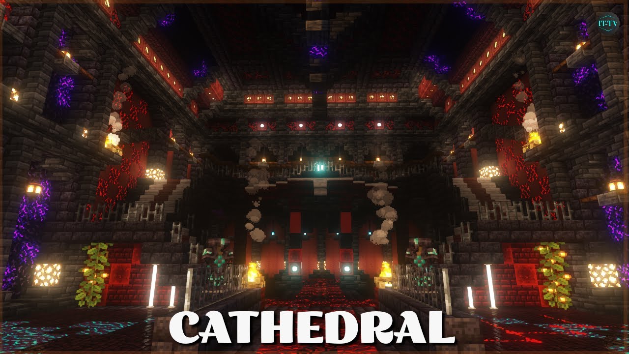 Minecraft Dark Fantasy Cathedral | Epic Gothic Hall Build Tutorial