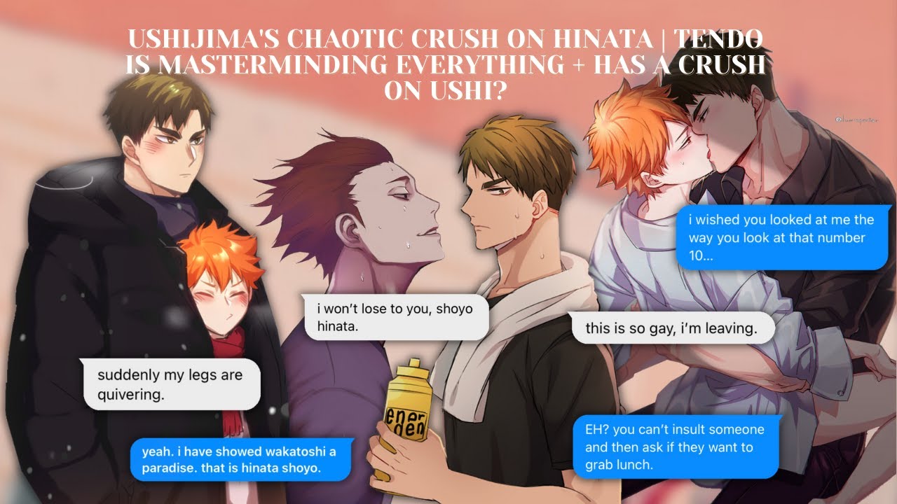 haikyuu! ushijima's chaotic crush on hinata | tendo is masterminding + likes has a crush on ushi? ♡