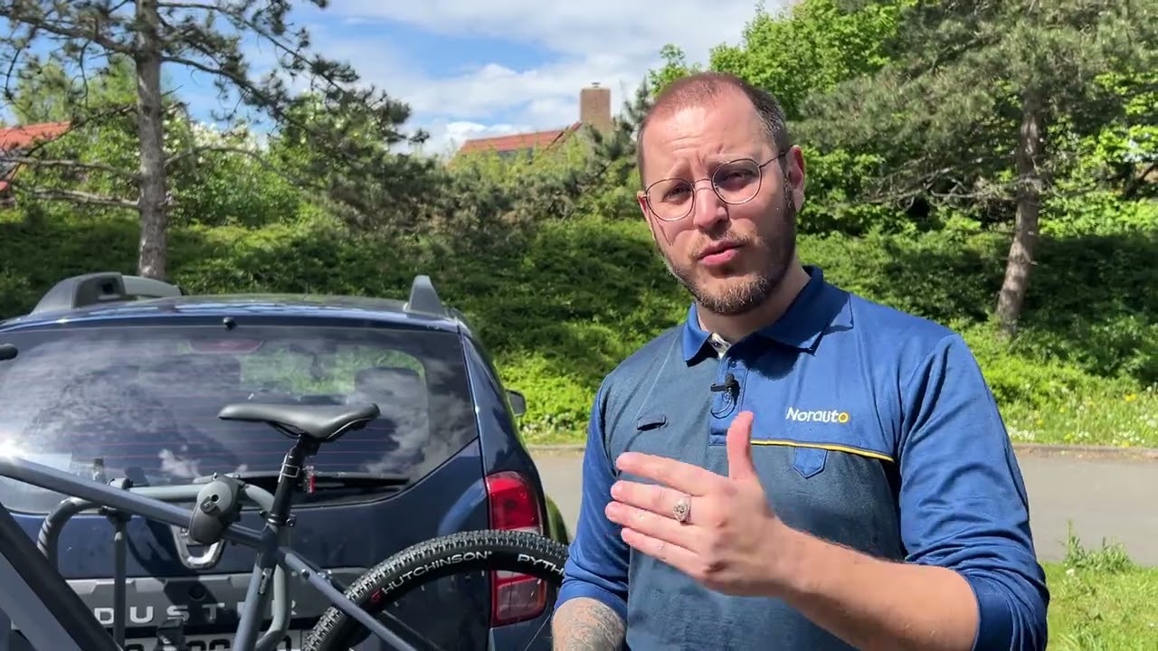 Porte-v&eacute;los sur attelage Norauto E-fit 300-2 nouveau mod&egrave;le (2024)