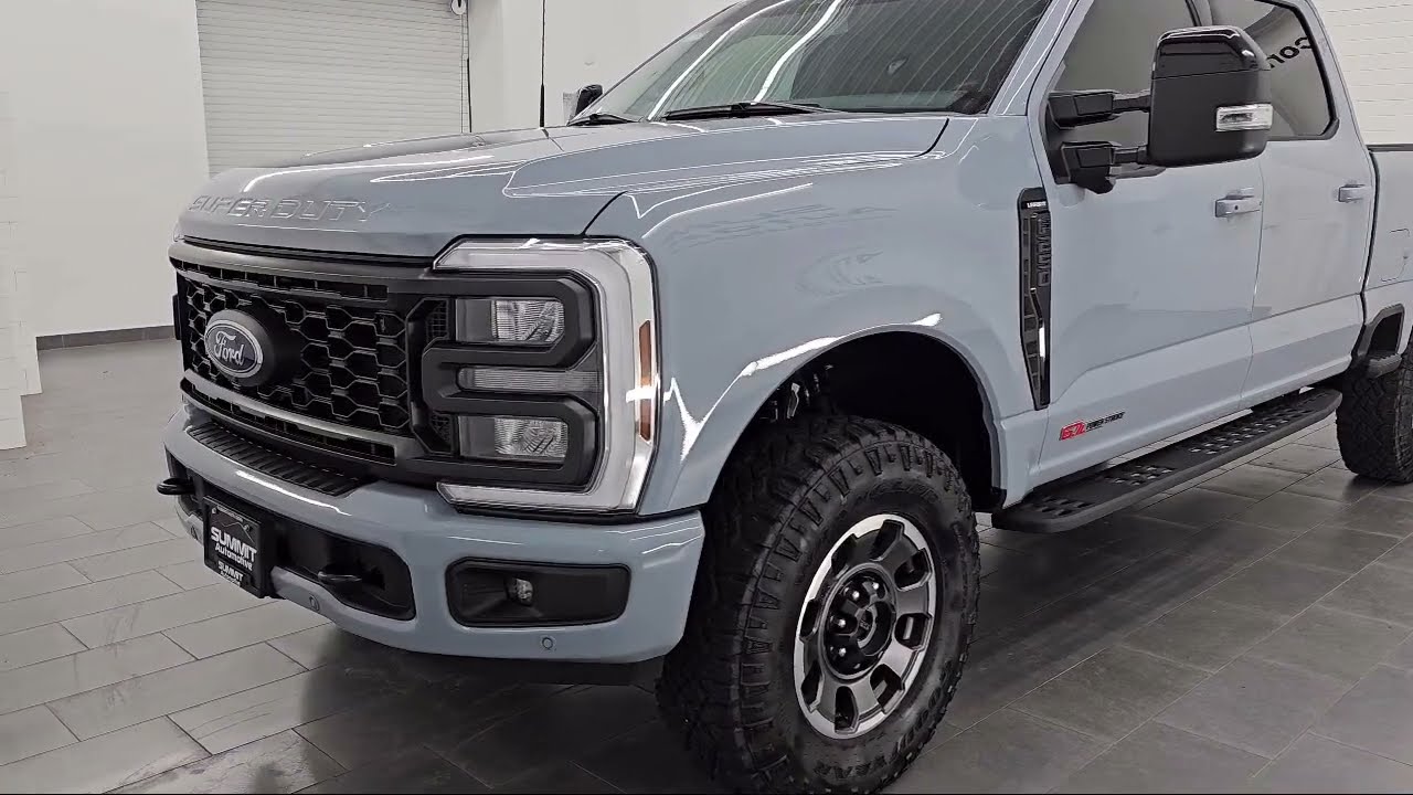 2024 Ford F250 Super Duty Gray Used. walk around for sale in Fond Du Lac, Wisconsin,