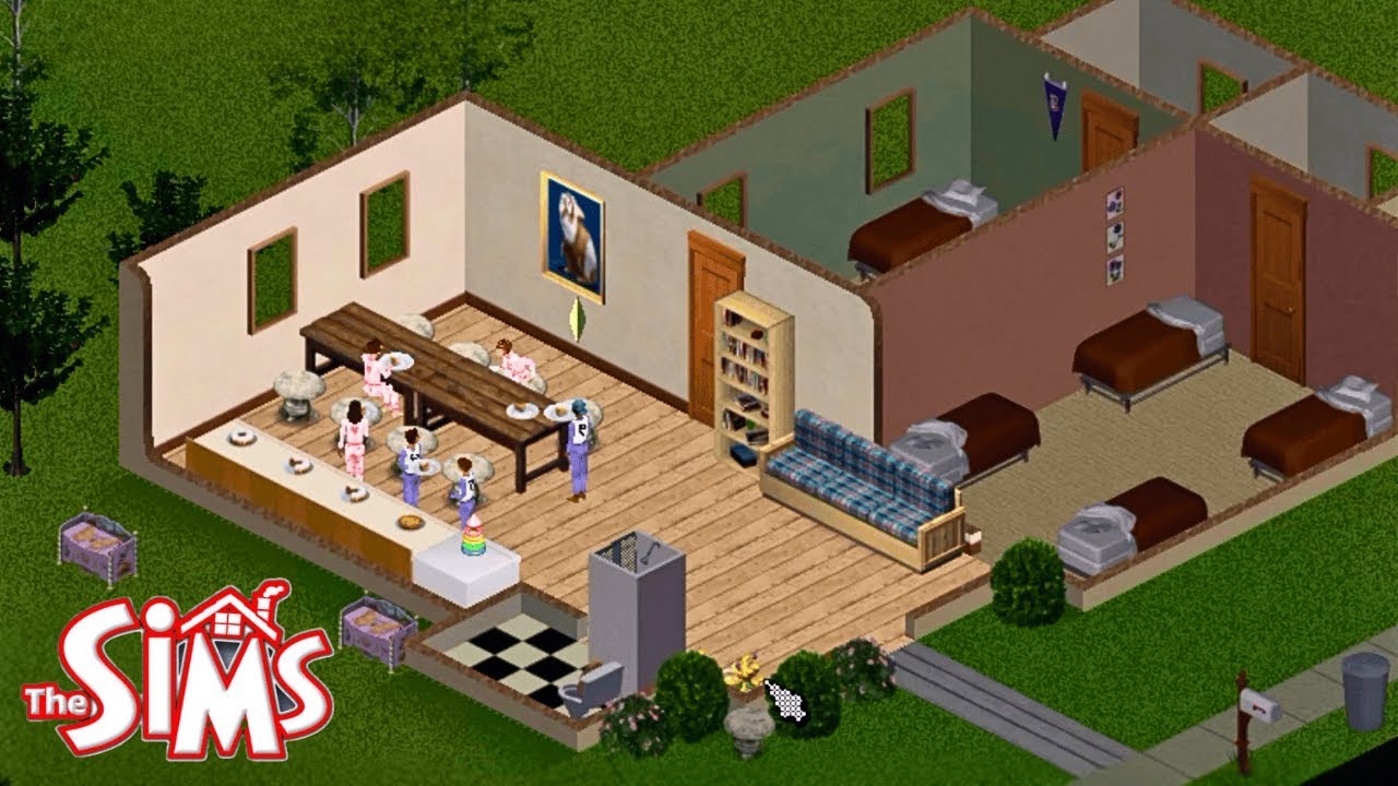 Playing 8 Orphan Kids in The Sims 1