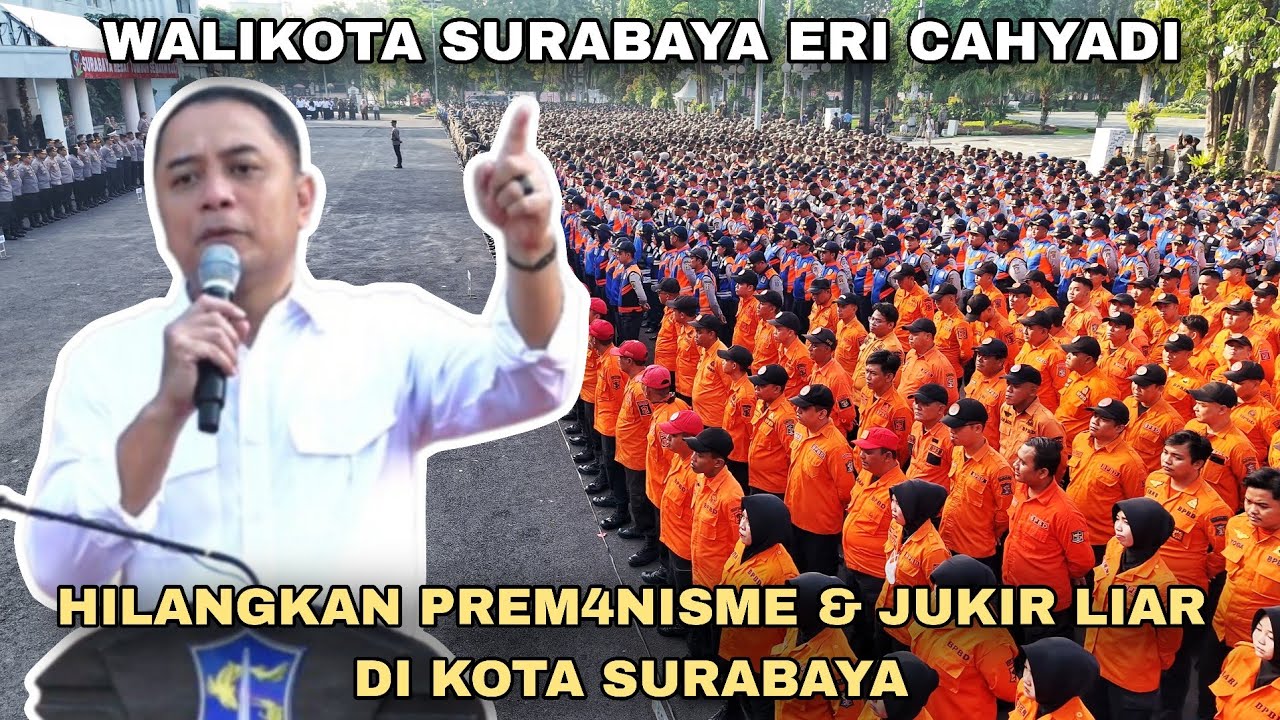 Full Arahan Walikota Surabaya Saat Apel Gabungan TNI Polri, Satpol PP, Dishub, BPBD Surabaya