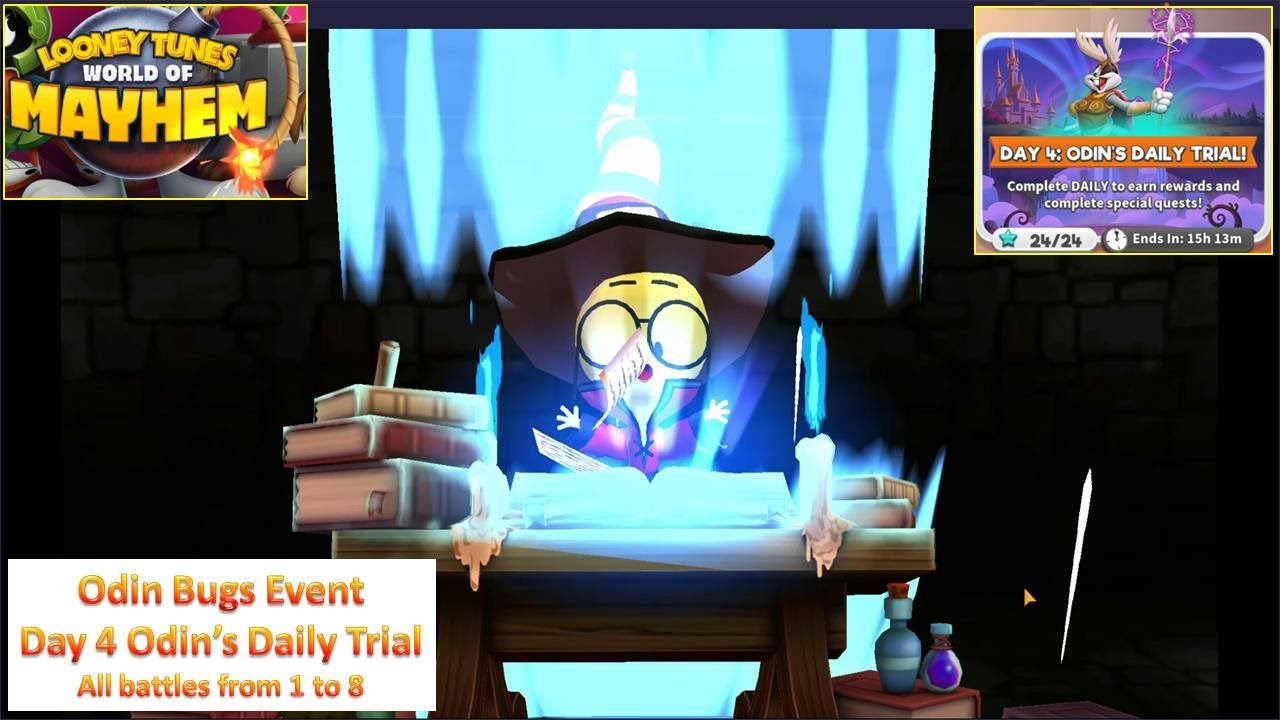 [*/\*] Looney Tunes World of Mayhem - Odin Bugs Event - Day 4 Odin's Daily Trial