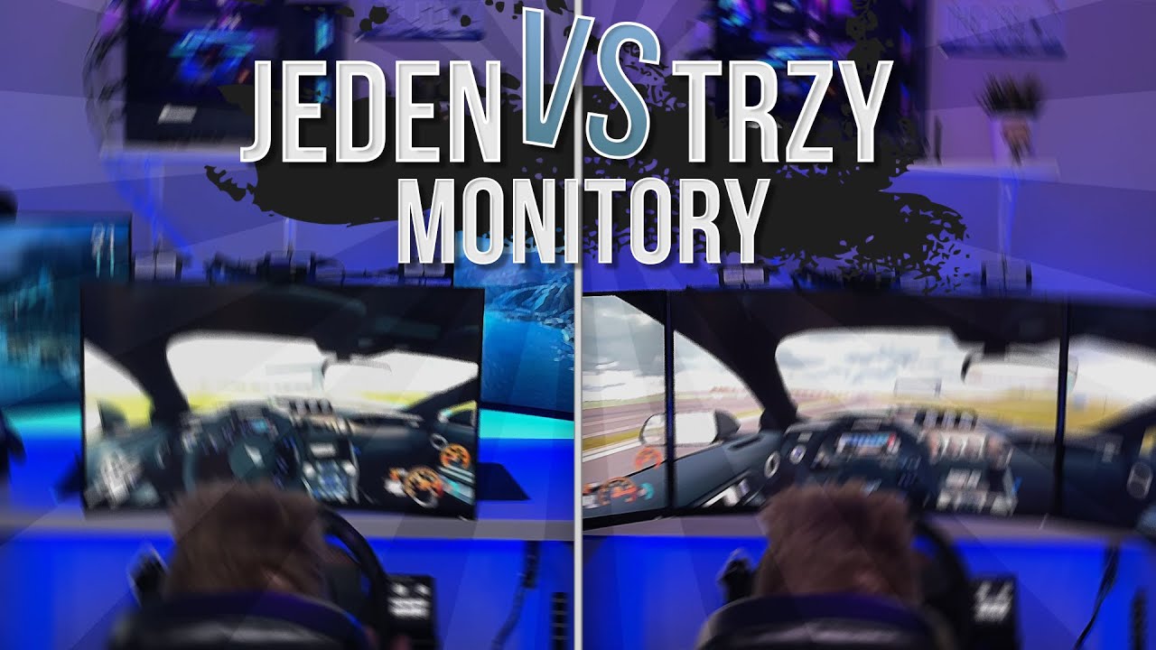 Granie na JEDNYM monitorze VS granie na TRZECH 🔥 - Jaka jest różnica? 🤔