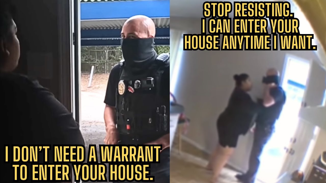 Cop Goes Absolutely Bonkers When Denied Entry To Her House