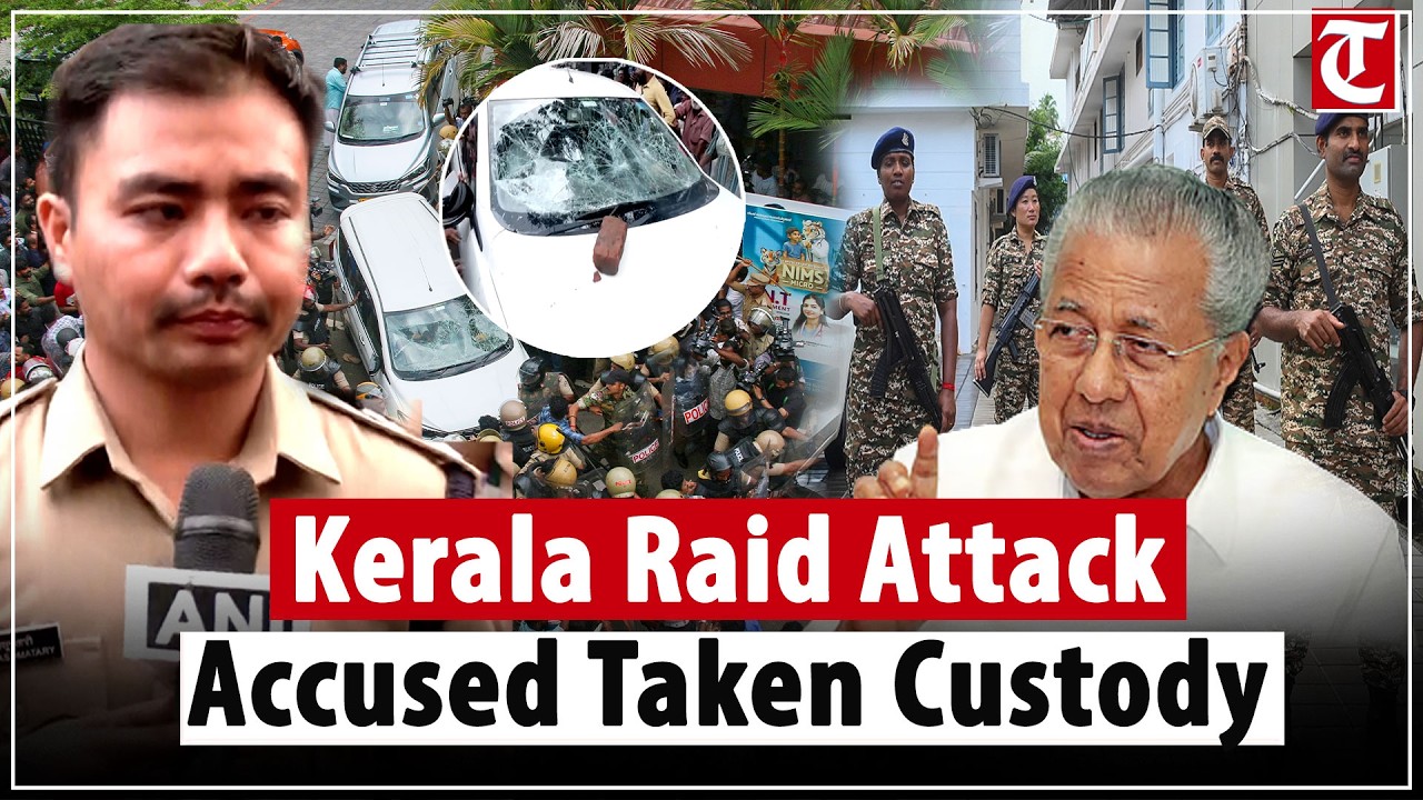 Kerala Police detain four after attack on officials during protest linked to ED raid case