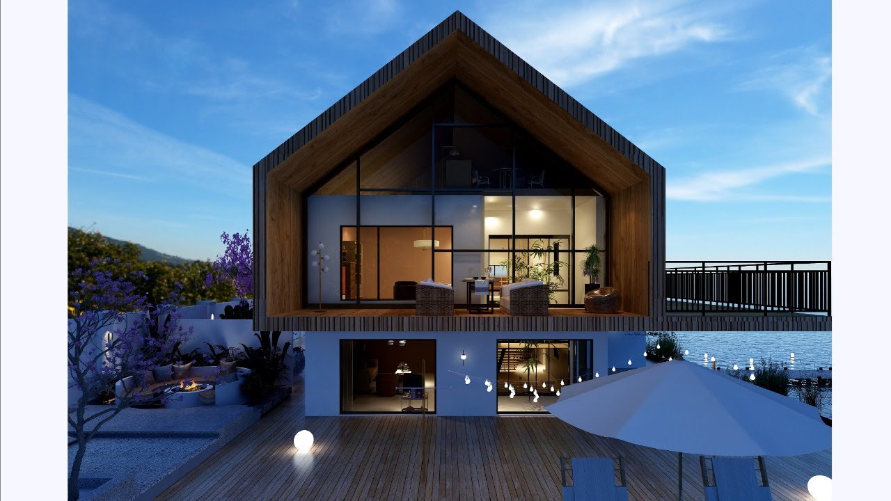 How to build an outdoor scene and swimming pool