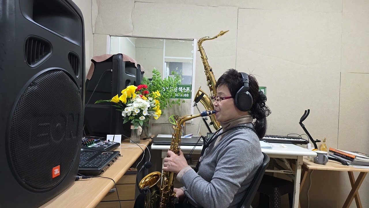 비와당신(럼블피쉬노래)  엘토 이숙영연주  SY그린색소폰