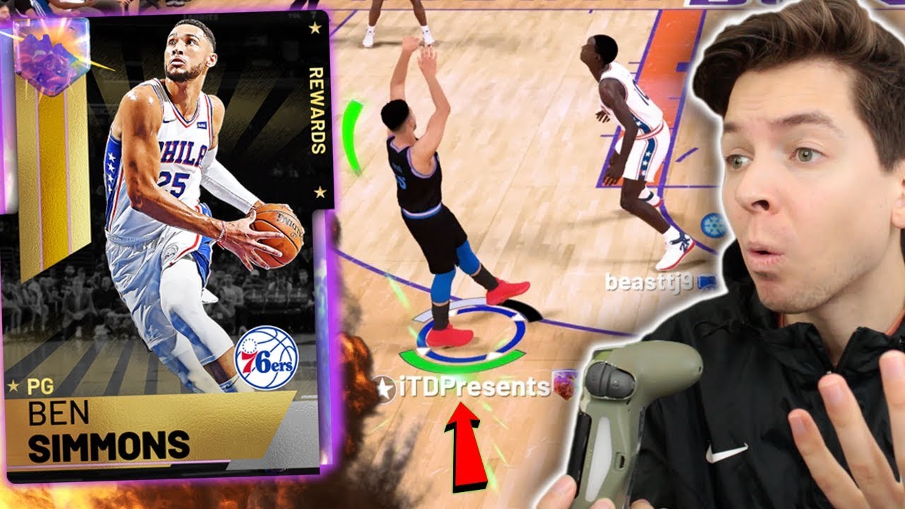 GALAXY OPAL BEN SIMMONS HITTING 3 POINTERS!!?! WAIT WHAAAT?! NBA 2K19 My Team