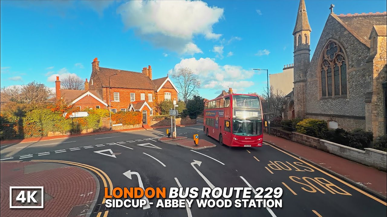 Sunny Afternoon Bus Ride Through Southeast London 🚍 | Route 229 POV from New Sidcup to Abbey Road
