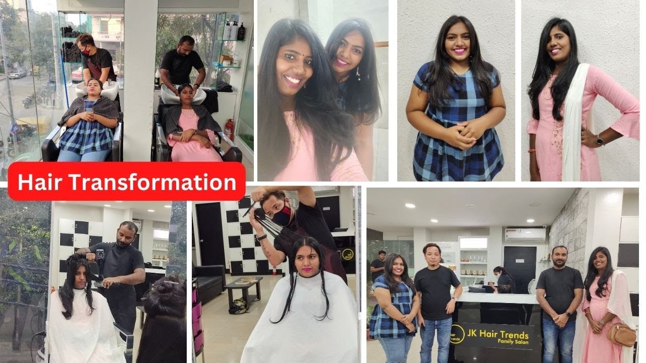 Hair Cut Vlog |Our hair transformation| Fully Satisfied Hair cut |JK trends family Saloon Bangalore
