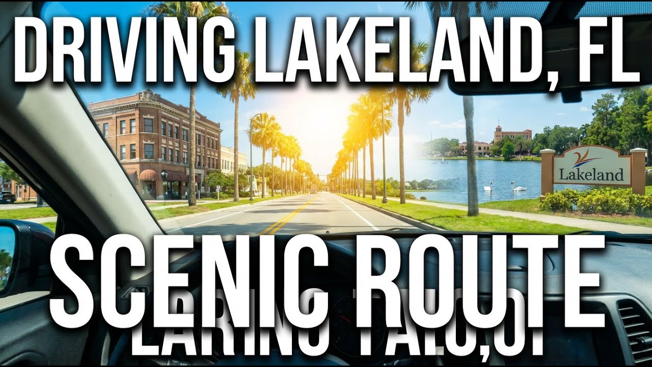 Driving through Lakeland, Florida