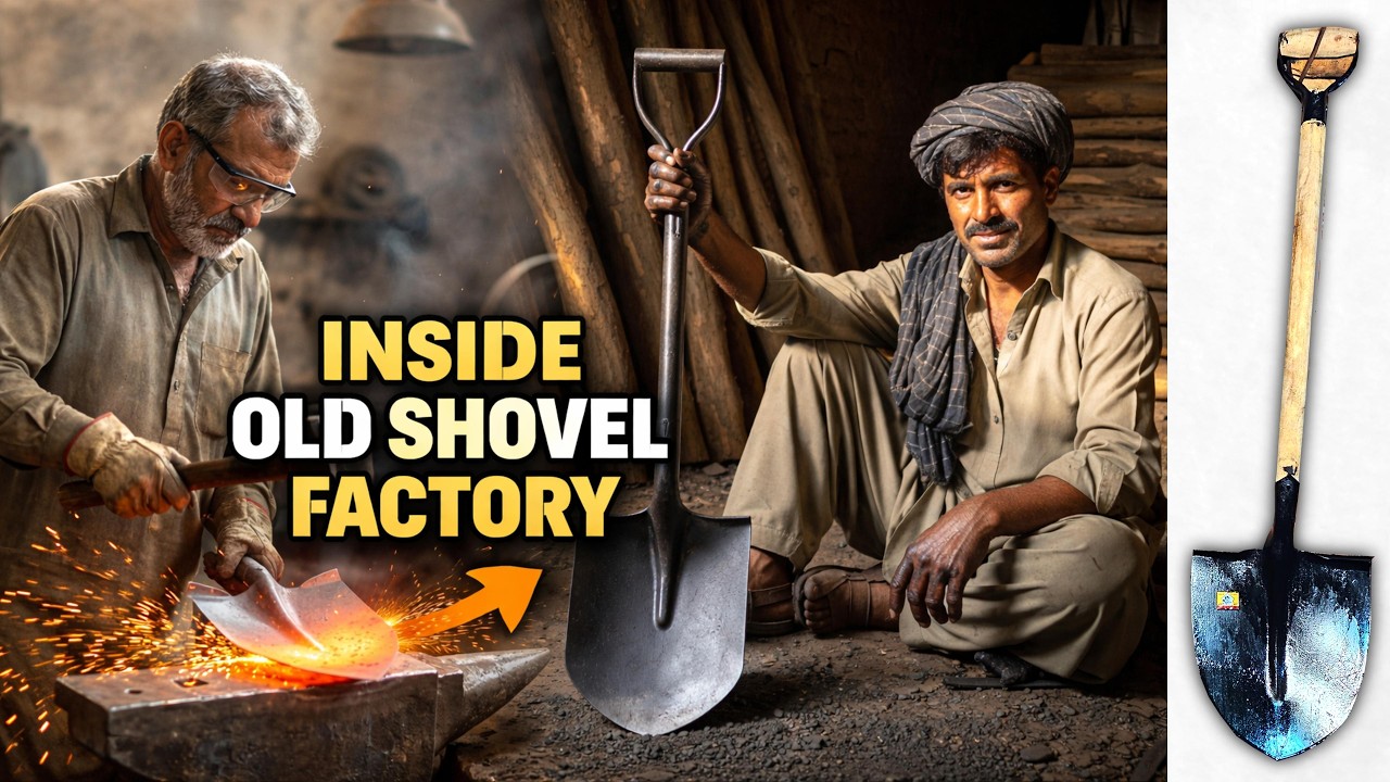 Metalworking Mastery: Brutal Steel Shovel Manufacturing Inside Factory | Recycling Process