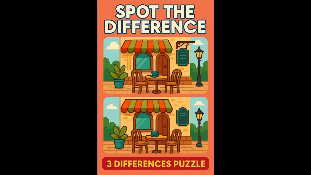 Can You Catch All 5 Differences in This Park Puzzle? 🌳🎈