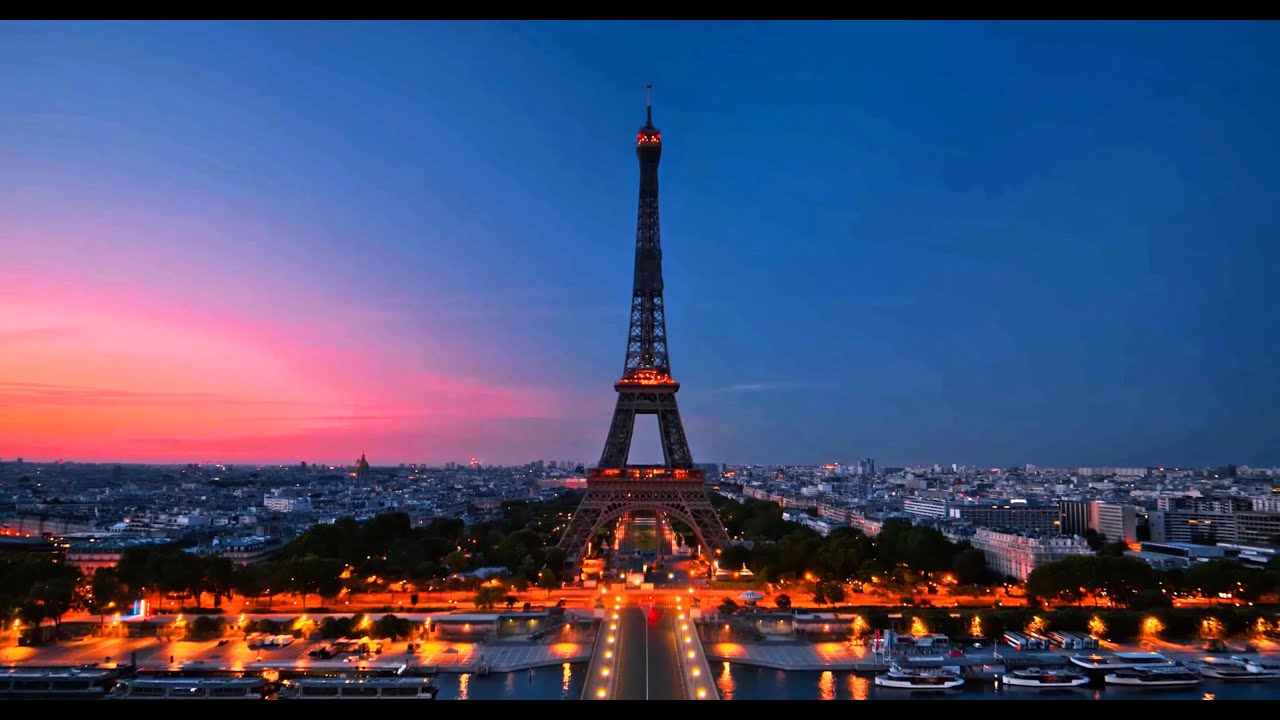 Night in Paris ✨ Eiffel Tower Glow & Relaxing Sounds for Sleep and Focus