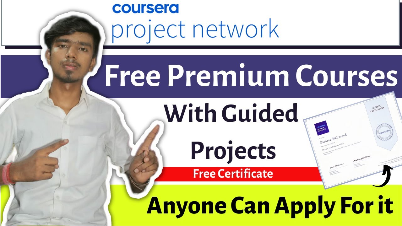 Coursera Free Premium Courses | Coursera Free Online Courses With Certificate | Free Projects
