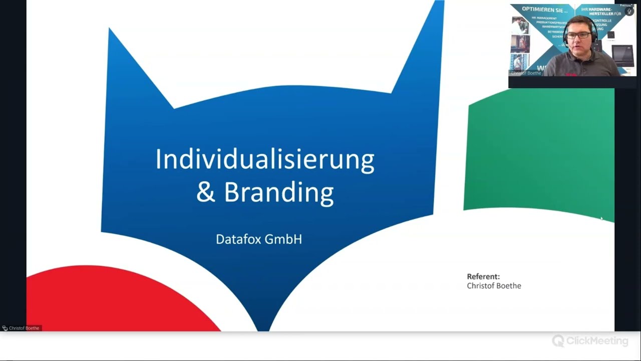 Individualisierung & Branding der Datafox Hardware