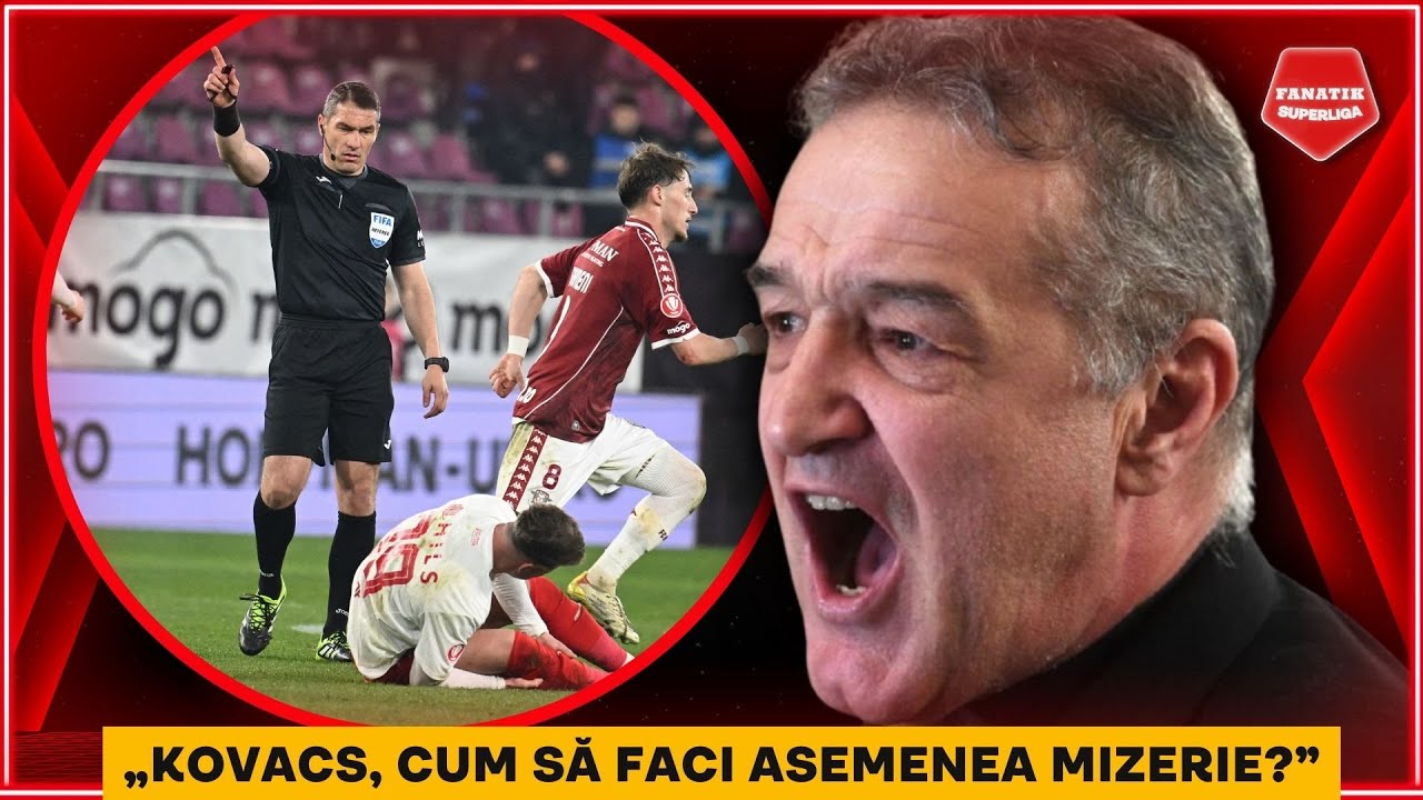 Gigi Becali, ATAC VIRULENT dupa ARBITRAJUL SCANDALOS de la Rapid - Dinamo. „ITI BATI JOC DE OAMENI!”